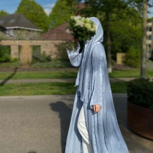 Ice Blue Abaya